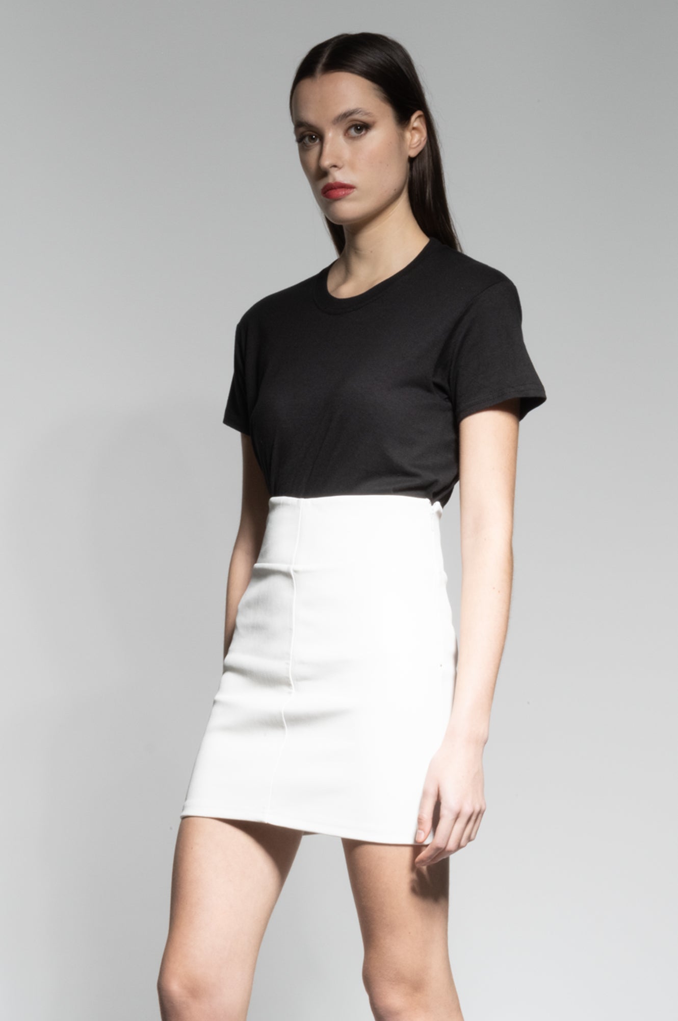 CHER LEATHER MINI SKIRT