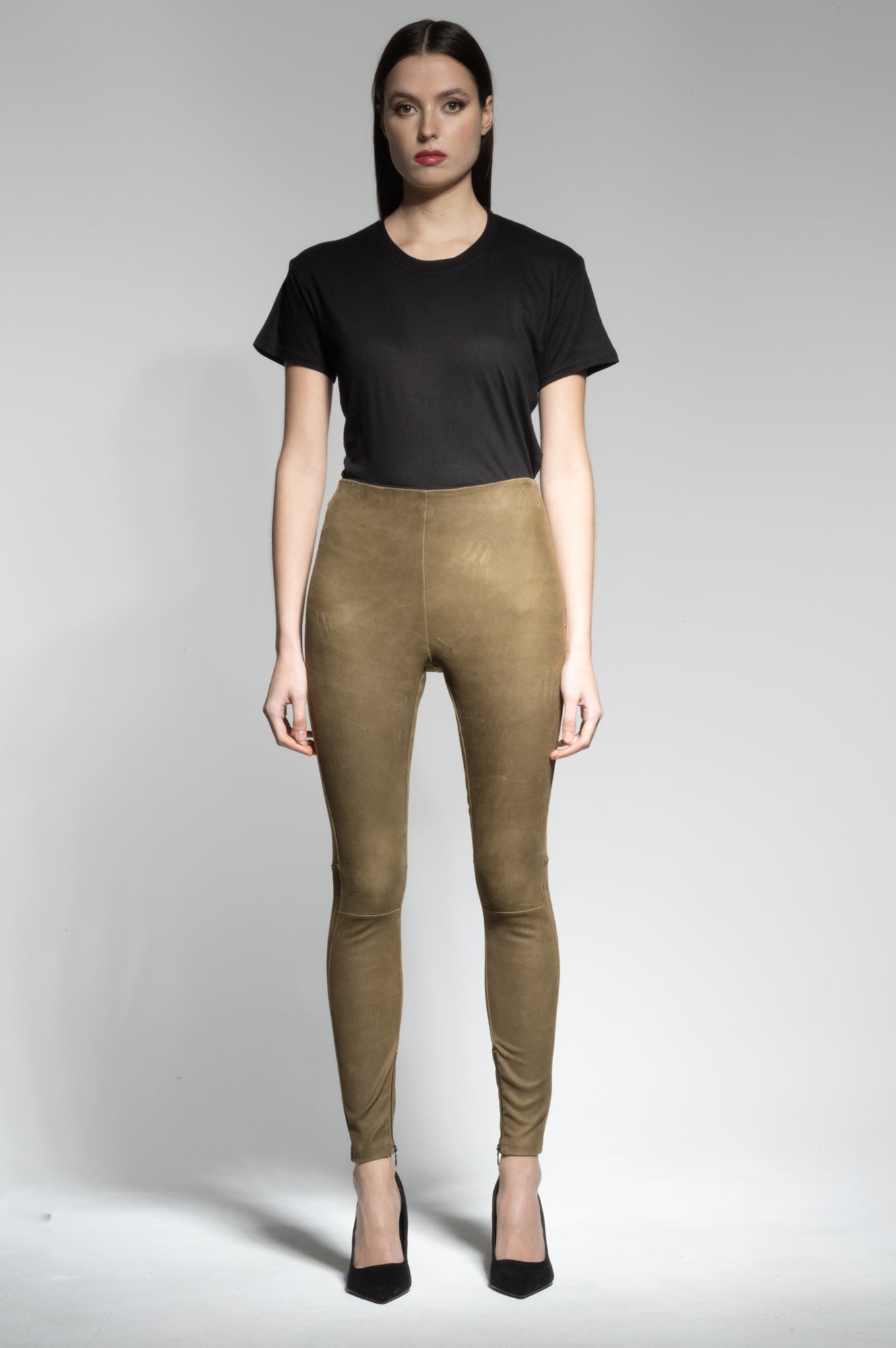 HALLE LEATHER HIGH WAIST LEGGINGS