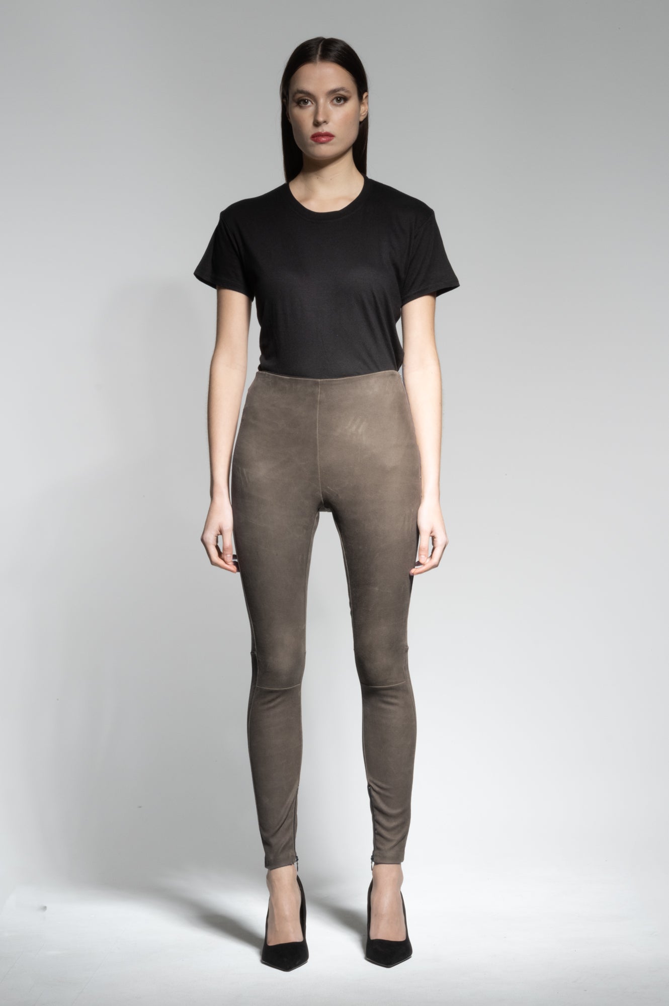 HALLE LEATHER HIGH WAIST LEGGINGS