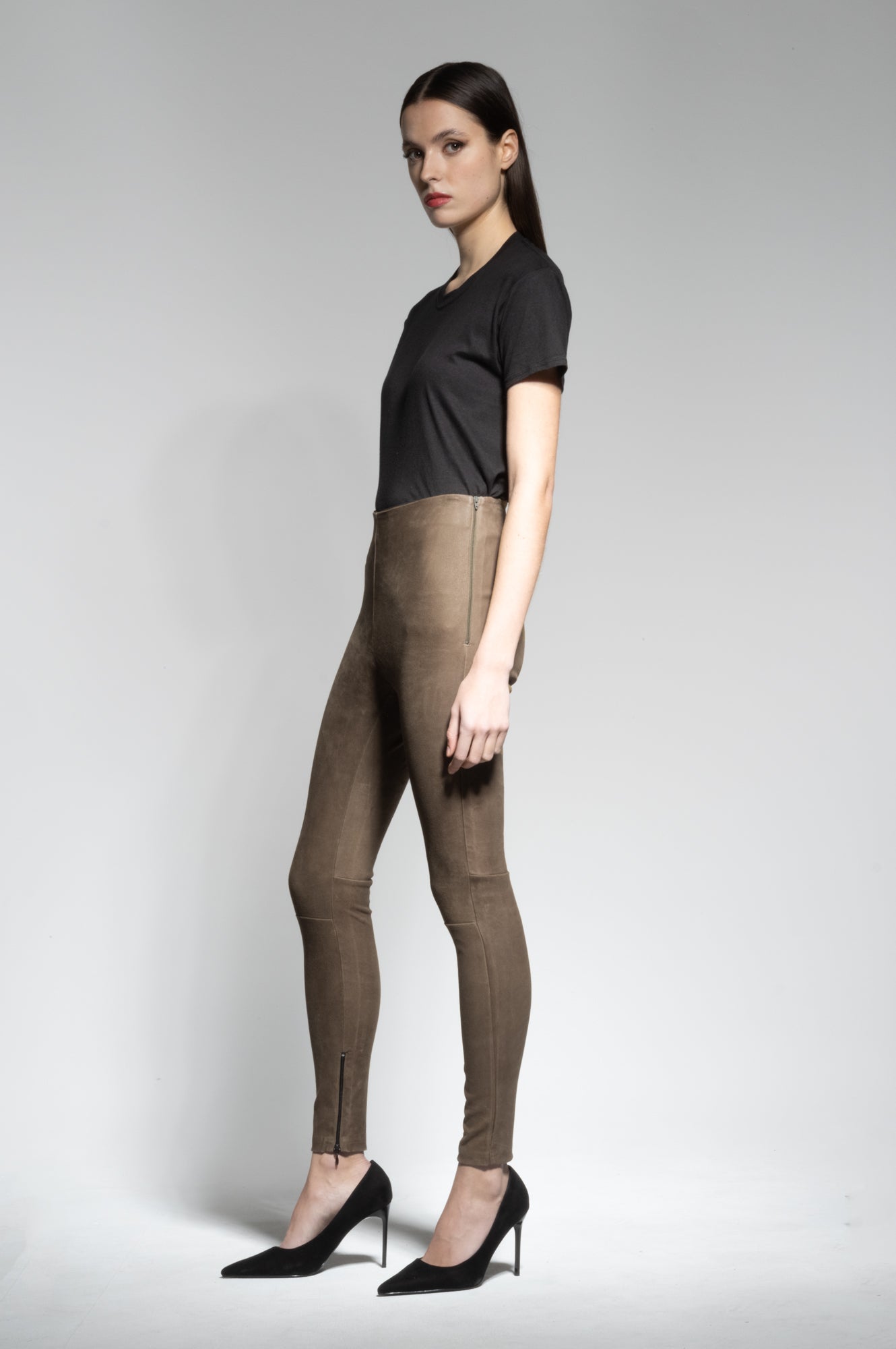 HALLE LEATHER HIGH WAIST LEGGINGS