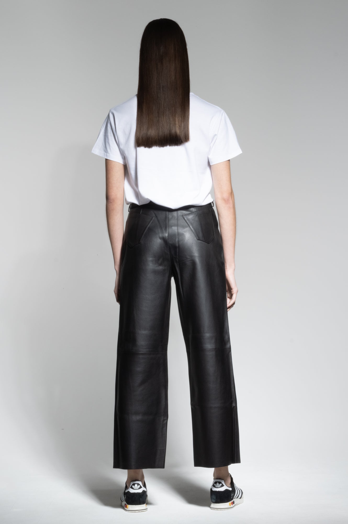 KATY LEATHER CULOTTE TROUSER