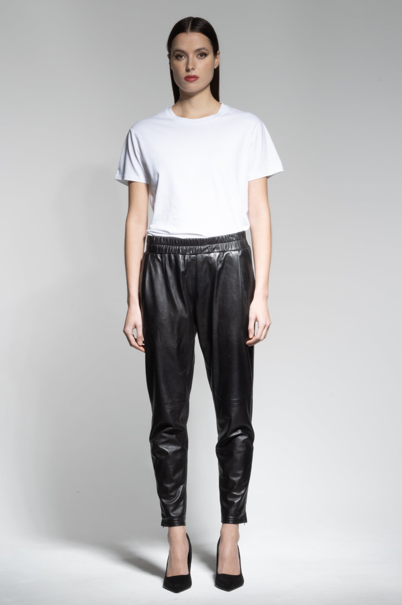 ROSIE LEATHER JOGGER