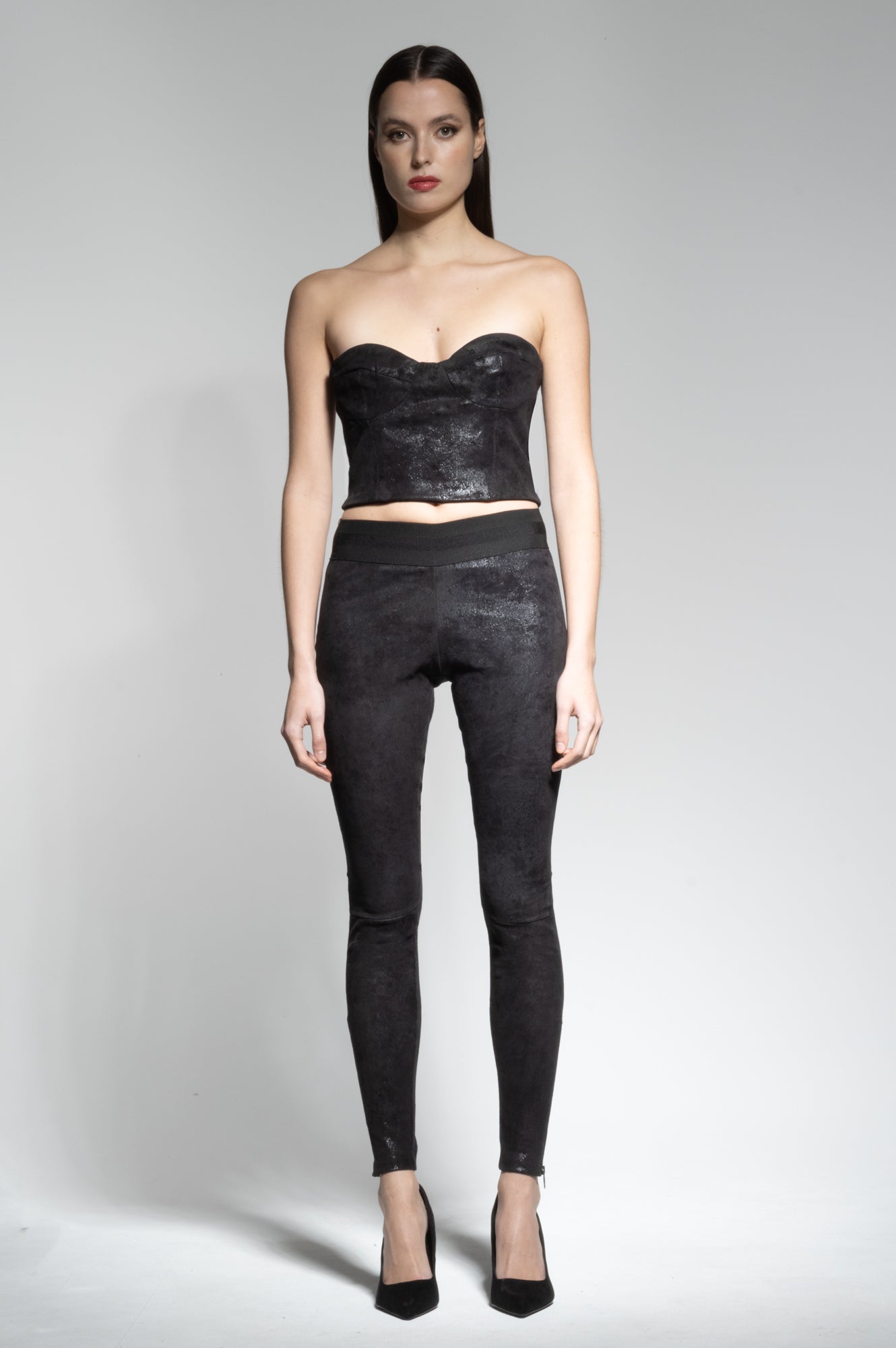 LUNA STRETCH LEATHER LEGGINGS