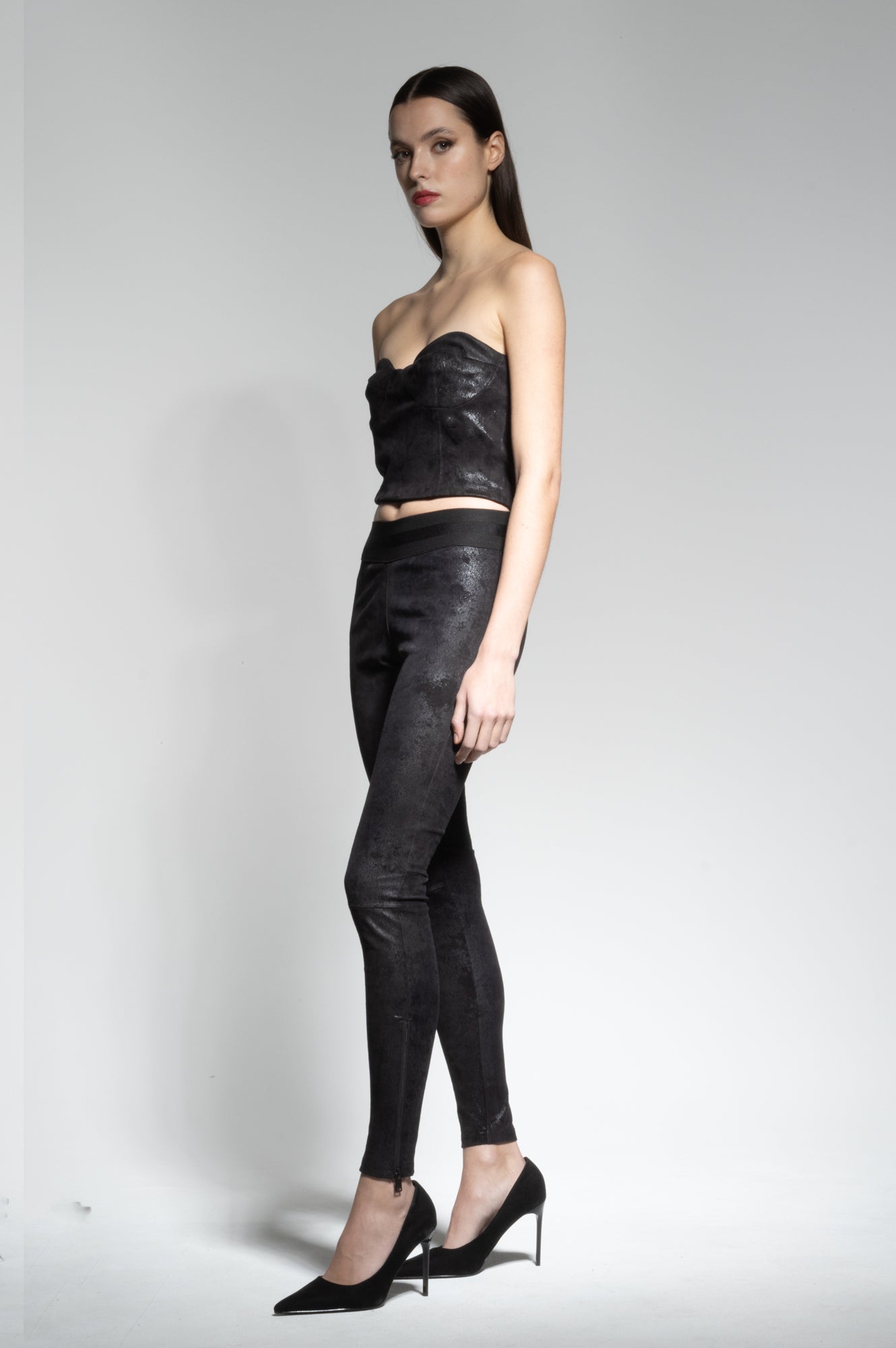 LUNA STRETCH LEATHER LEGGINGS