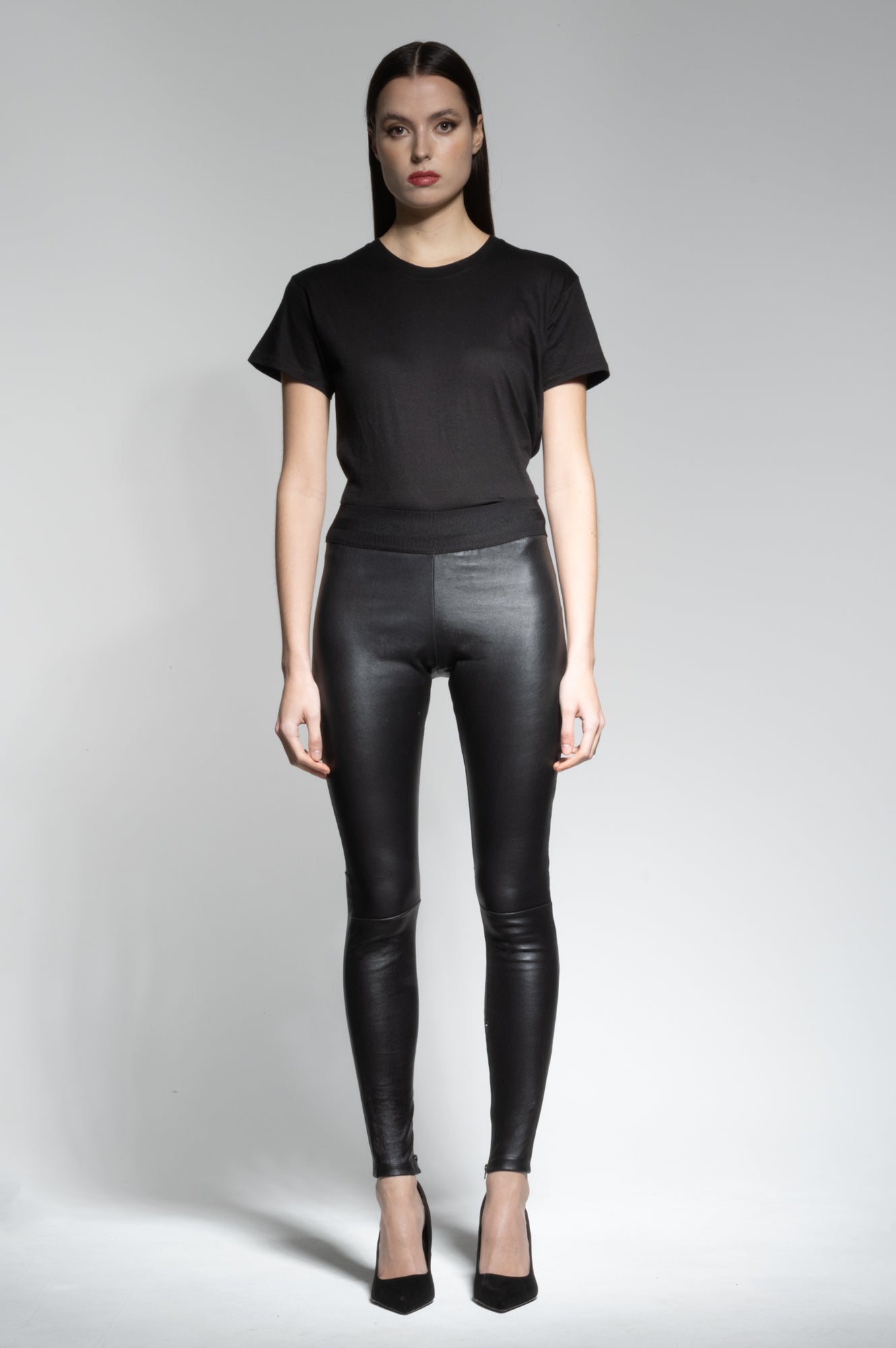 LUNA STRETCH LEATHER LEGGINGS