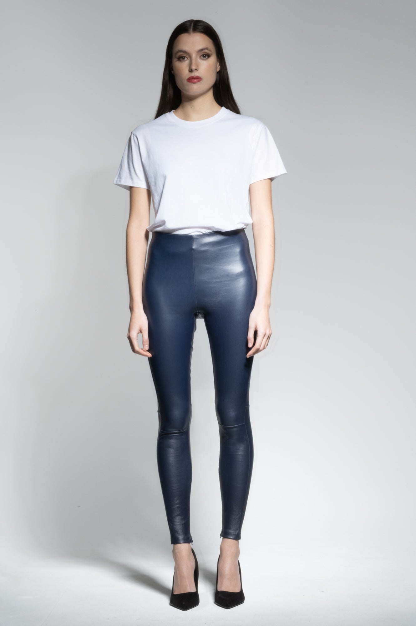 HALLE LEATHER HIGH WAIST LEGGINGS