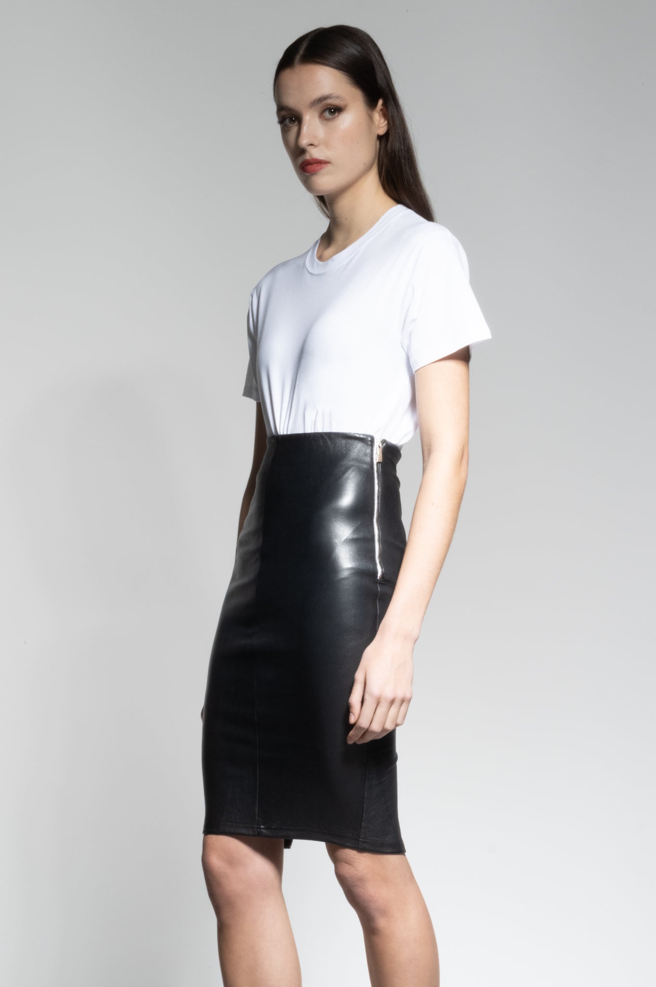 IVY LEATHER SKIRT