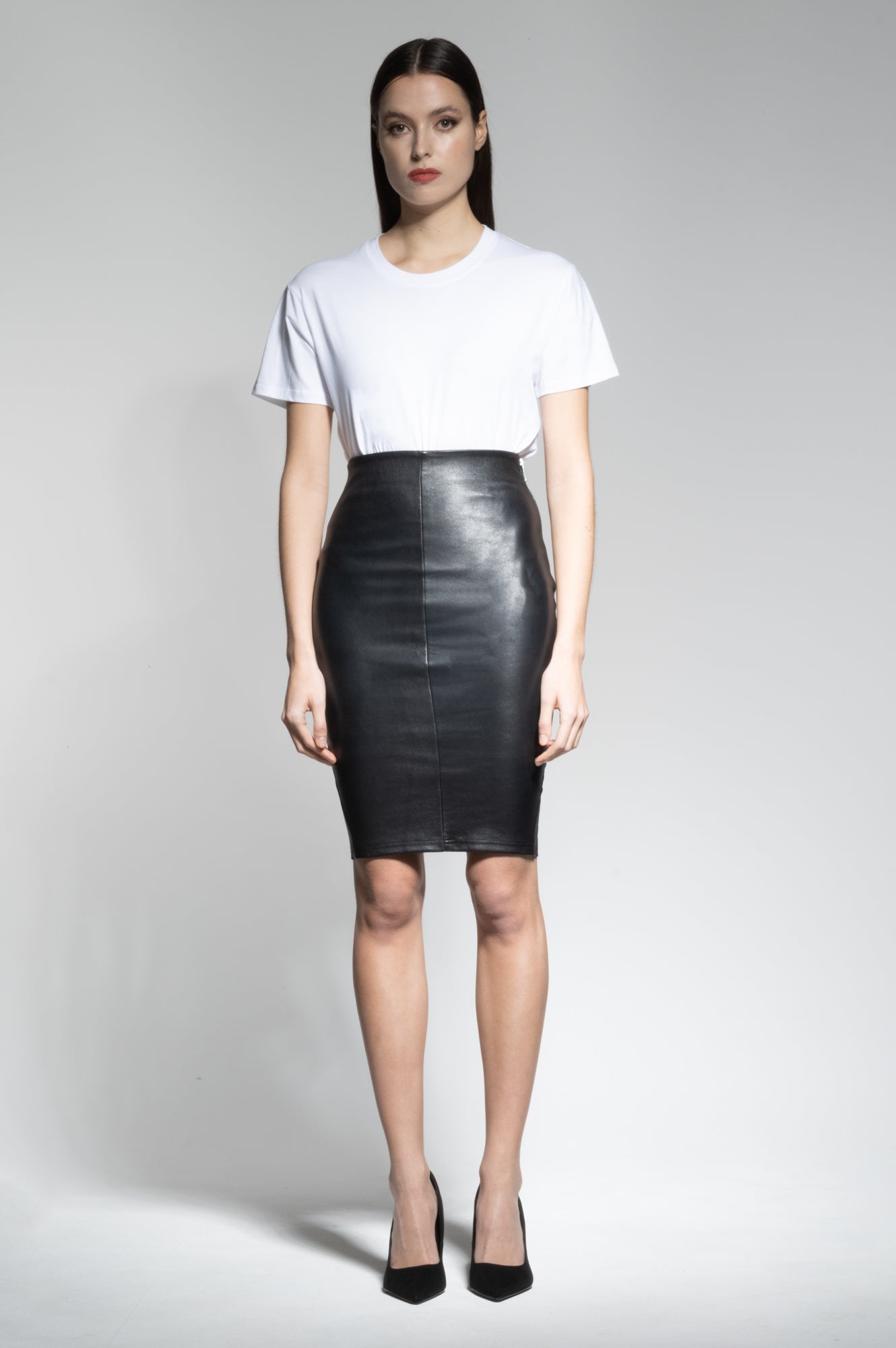 IVY LEATHER SKIRT