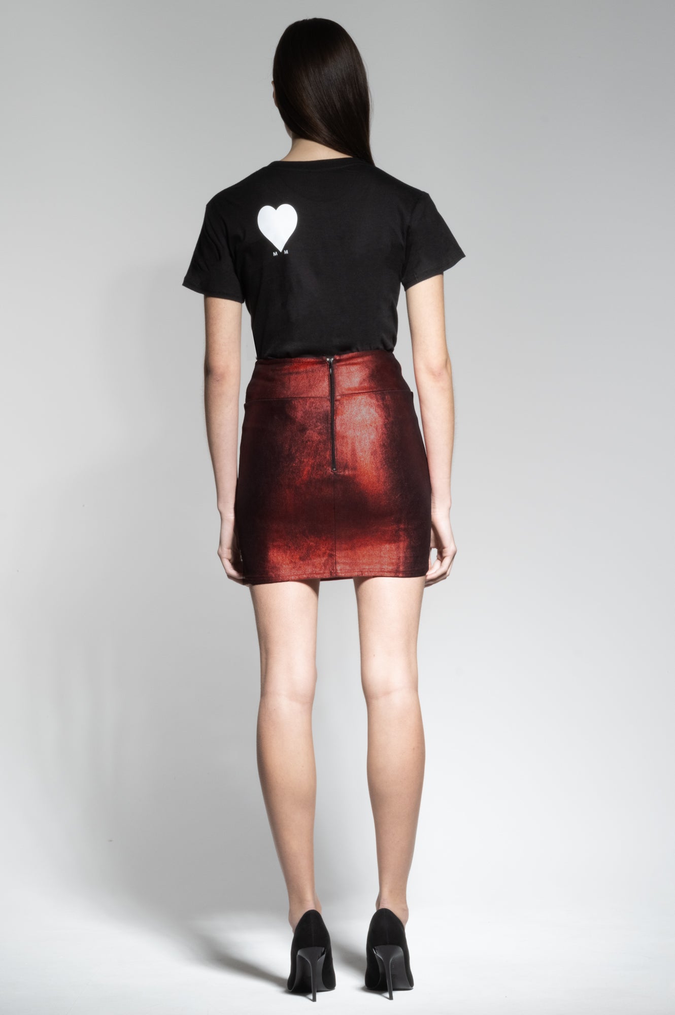 CHER LEATHER MINI SKIRT