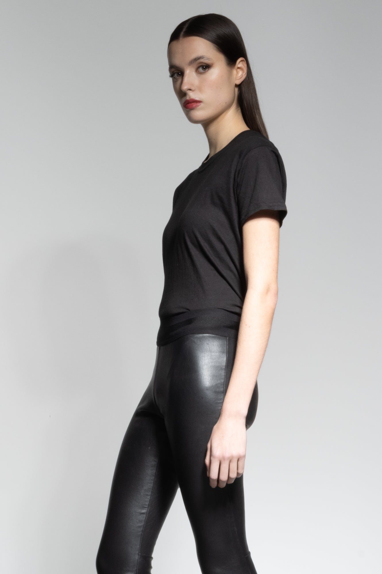 LUNA STRETCH LEATHER LEGGINGS