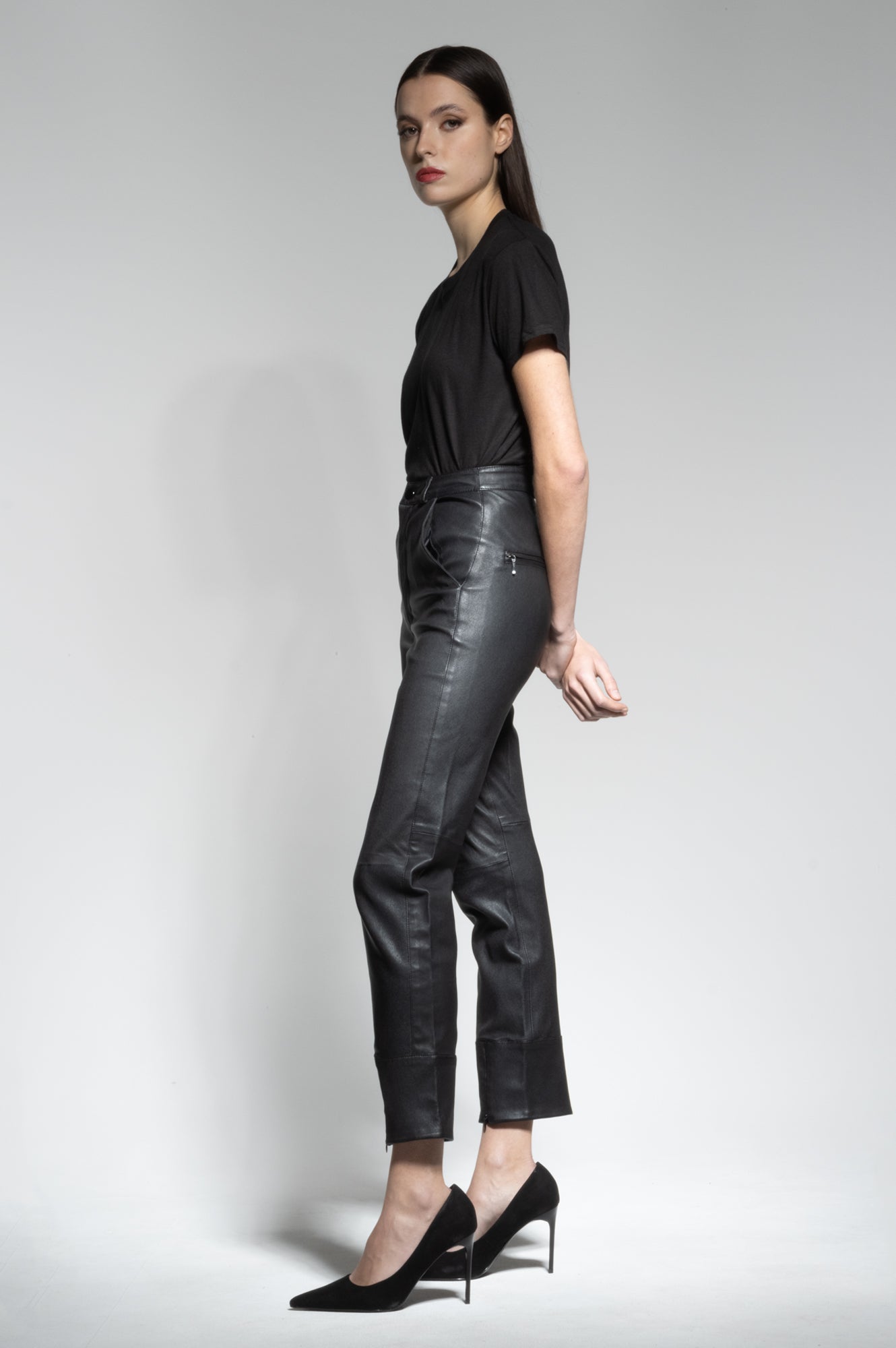 SAMMY LEATHER LOOSE PANTS